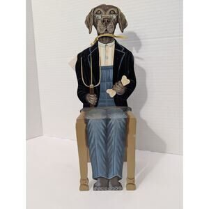 Vintage 1994 Joanne West Silas Dog Figurine "The Smalls" Limited Edition No. 111